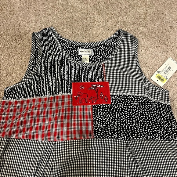 Napa Valley Sleeveless Mixed Pattern Midi Dress - Picture 9 of 9